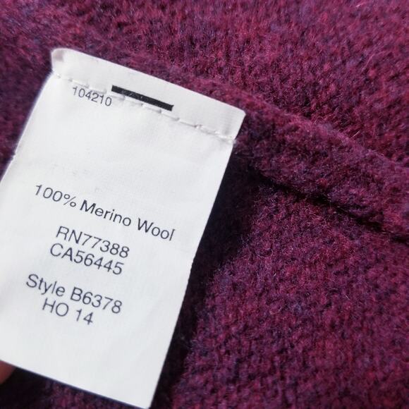 Madewell 100% Merino Wool Purple Cardigan - Picture 5 of 11